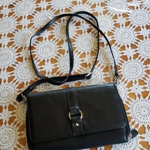 Giani Bernini crossbody wallet organizer black